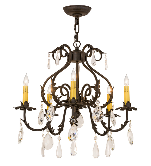 24" Wide Chantilly 5 Light Chandelier | 173175