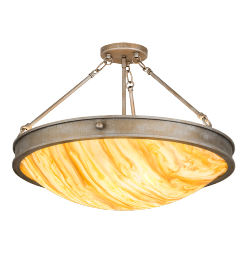 24"W Dionne Semi-Flushmount | 178221