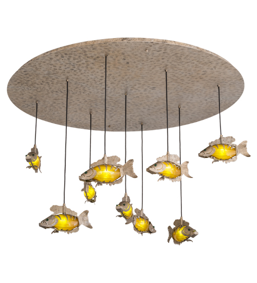 56"W Tiervis 9 LT Cascading Pendant | 182290