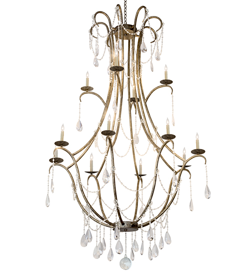 54"W Kaitlynn 12 LT Two Tier Chandelier | 182547