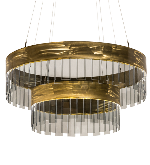 43"W Cilindro Illusion Two Tier Pendant | 188823