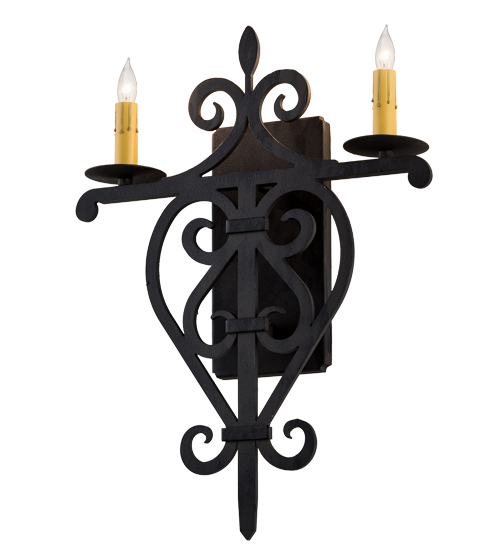 15"W Fleur De Lys Wall Sconce | 189161