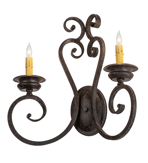 17" Wide Fernando 2 Light Wall Sconce | 211058