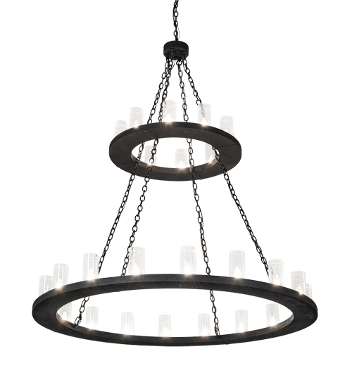 60" Wide Loxley 28 Light Two Tier Chandelier | 219493