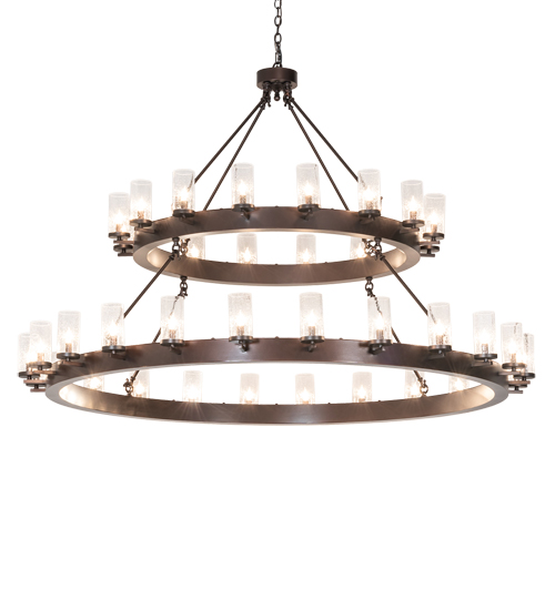 72" Wide Noziroh Ring 40 Light Two Tier Chandelier | 232940