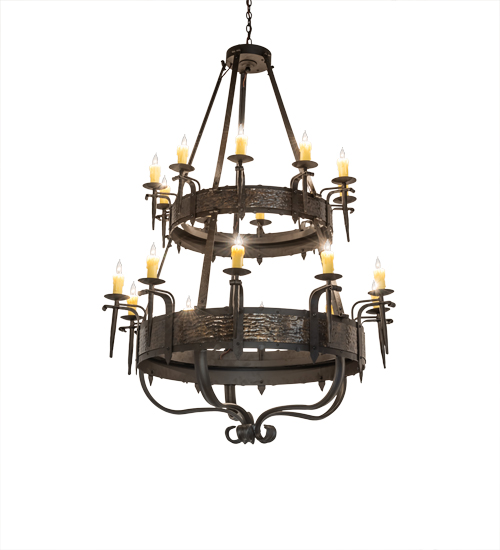48" Wide Costello 20 Light Two Tier Chandelier | 243889