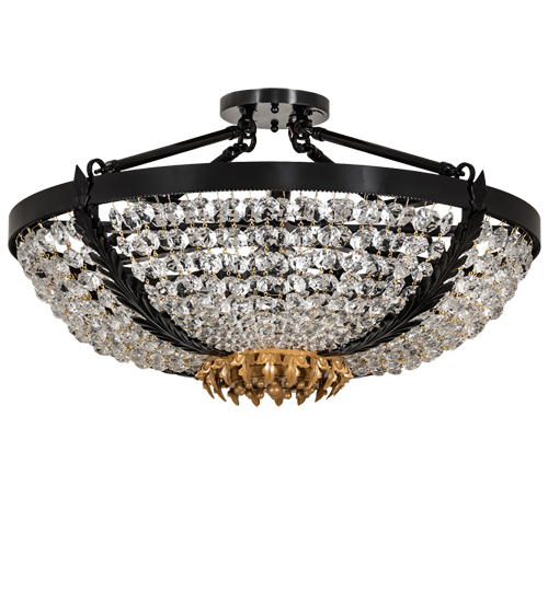 24" Wide Chrisanne Crystal Flushmount | 245004