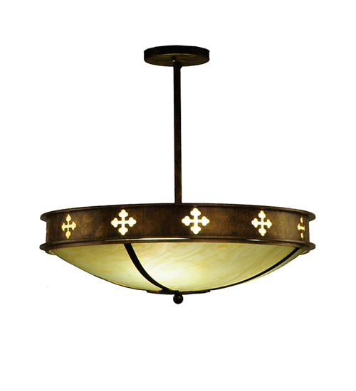 20" Wide Byzantine Semi-Flushmount | 245549