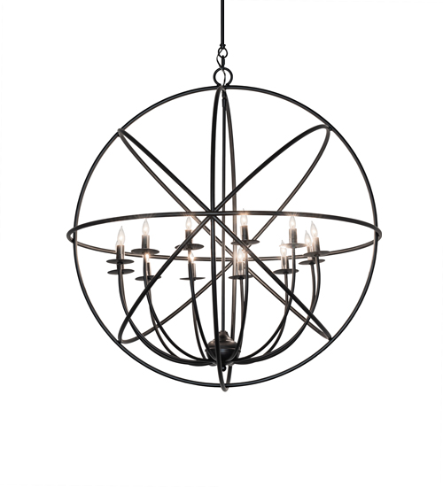 36" Wide Atom Enerjisi 12 Light Chandelier | 247246