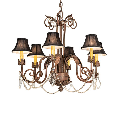 28" Wide Lindsay 6 Light Chandelier | 247387
