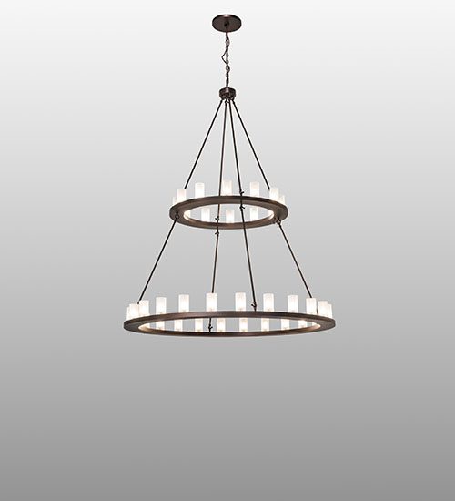 72" Wide Loxley 36 Light Two Tier Chandelier | 250828