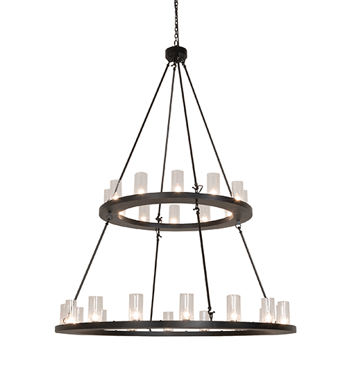60" Wide Loxley 28 Light Two Tier Chandelier | 256800