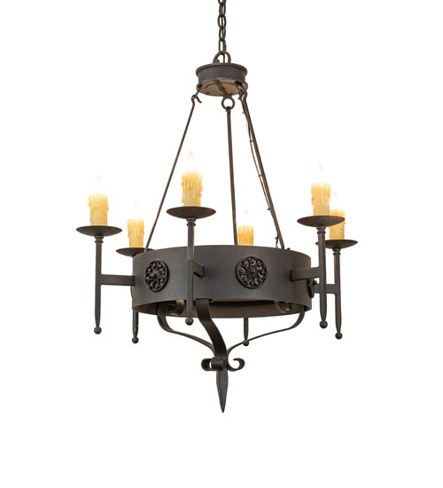 30" Wide Lorenzo 6 Light Chandelier | 274947