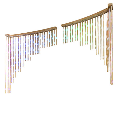 222" Long Barra de luzis 88 Light Oblong Cascading Pendant | 278890