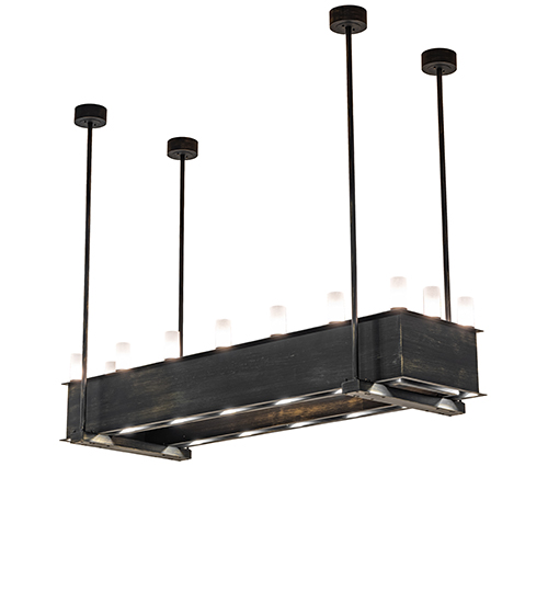 90" Long Quadrato 16 Light Oblong Chandelier | 283914