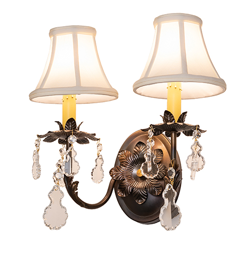 14" Wide Chantilly 2 Light Wall Sconce | 284124