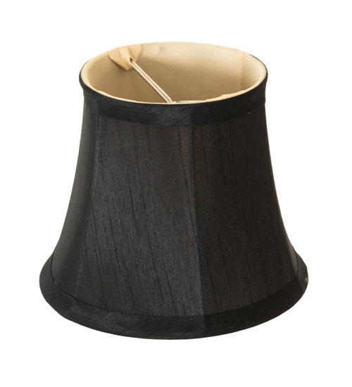 6" Wide X 5" High Trumpet Black Fabric Shade | 289764