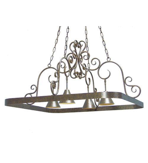 48" Wide Celeste 4 Light Pot Rack | 120216