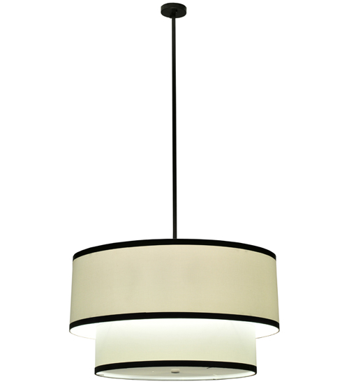 36"W Cilindro 2 Tier Textrene Pendant | 111521
