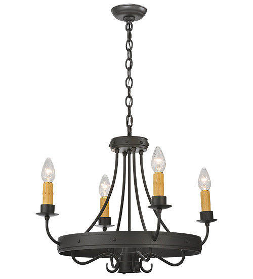25" Wide Franciscan 4 Light Chandelier | 112633