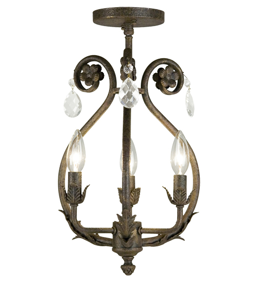 12" Wide Antonia 3 Light Chandelier | 116704