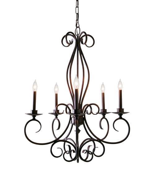 28" Wide Phillipe 5 Light Chandelier | 120308