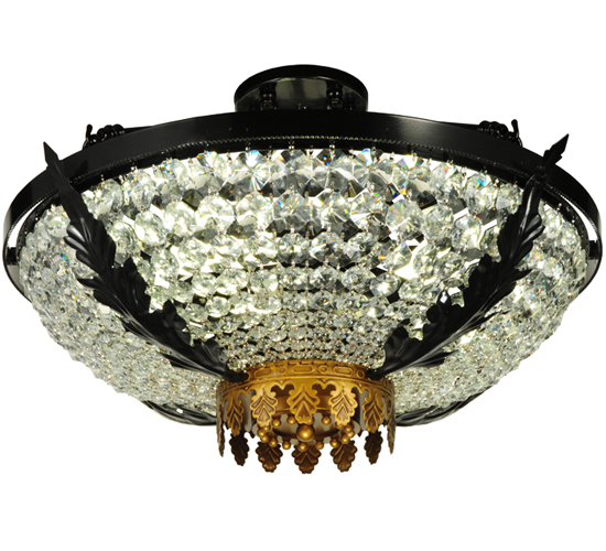 24" Wide Chrisanne Crystal Flushmount | 133484