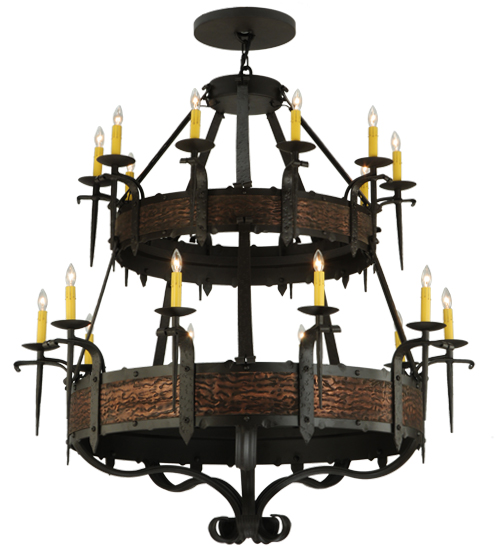 47.5" Wide Costello 20 Light Two Tier Chandelier | 139252