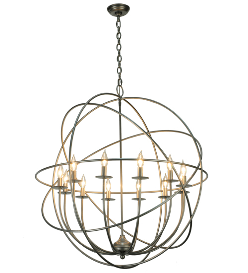 36"W Atom Enerjisi 12 LT Chandelier | 139969