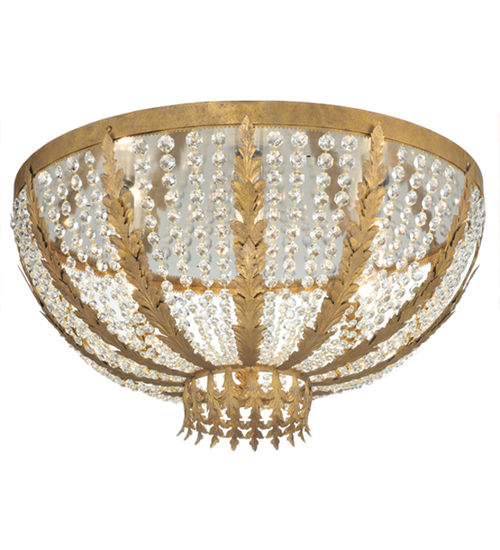 32" Wide Chrisanne Crystal Flushmount | 140850