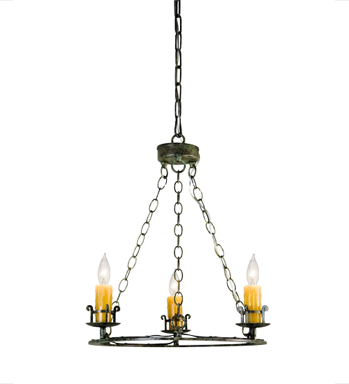 18" Wide Tertius 3 Light Chandelier | 142357