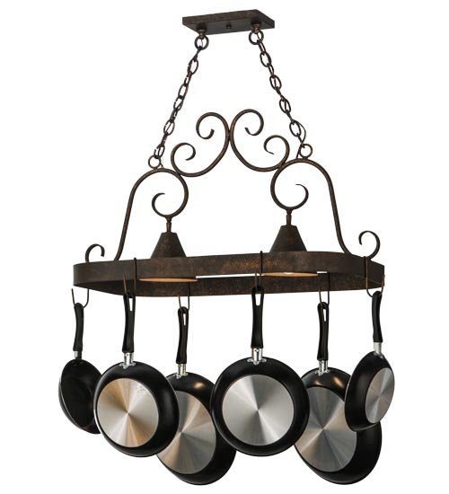 32" Long Elana 2 Light Pot Rack | 197892