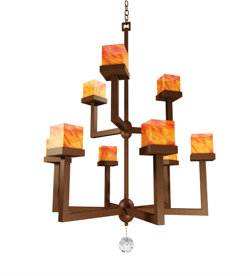 48" Wide Vox 9 Light Two Tier Chandelier | 146504