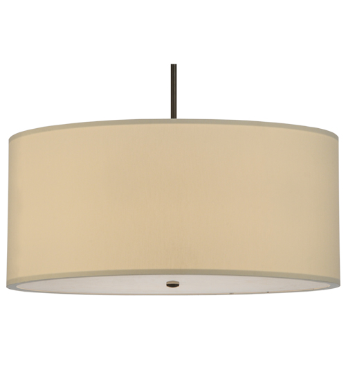 36"W Cilindro Eggshell Textrene Pendant | 150729