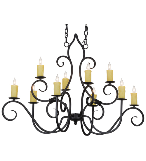48"L Clifton 10 LT Chandelier | 155536