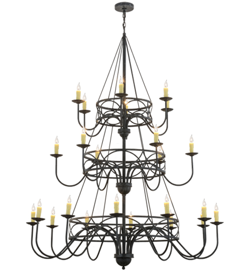 60" Wide Polonella 24 Light Three Tier Chandelier | 155775