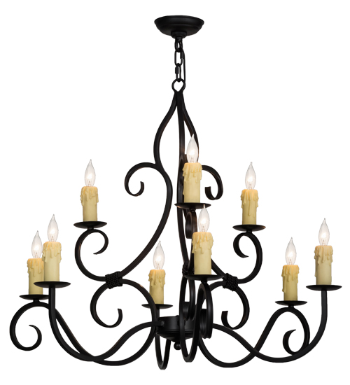 36" Wide Clayton 9 Light Chandelier | 157462