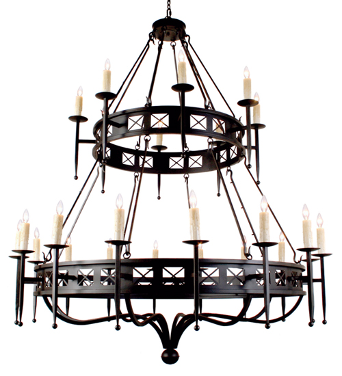 72" Wide Gina 24 Light Two Tier Chandelier | 160775
