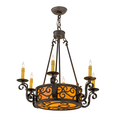 26" Wide Delano 6 Light Chandelier | 161588
