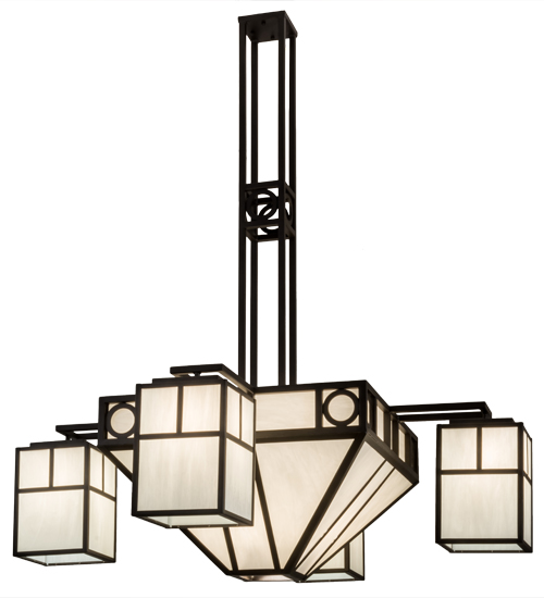 60"W Mission Chic 4 LT Chandelier | 164027