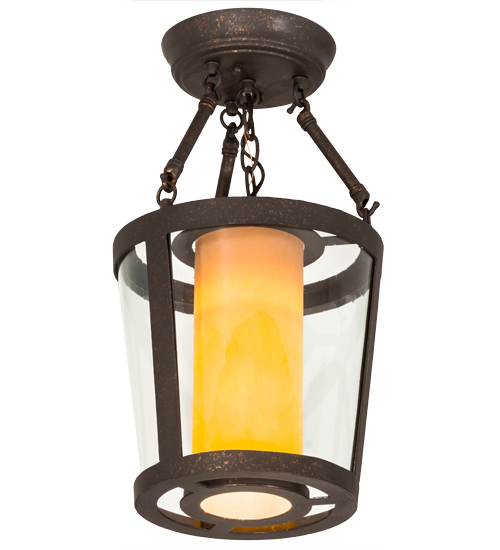 10"W Cilindro Tapered Semi-Flushmount | 177022