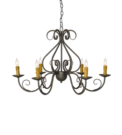 36" Wide Jenna 6 Light Chandelier | 182580