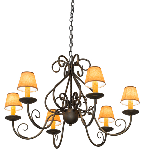 36" Wide Jenna 6 Light Chandelier | 182593