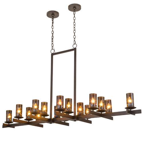 72" Long Dante 16 LT Oblong Chandelier | 183455