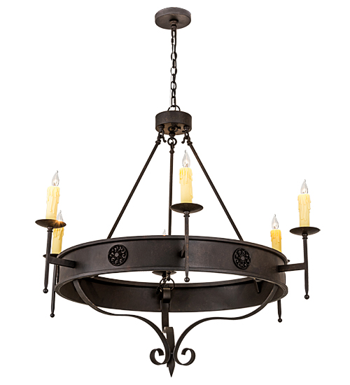 48"W Lorenzo 6 LT Chandelier | 187705