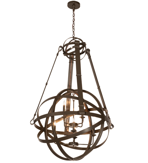36" Wide Gimbal Grinado Chandelier | 196041