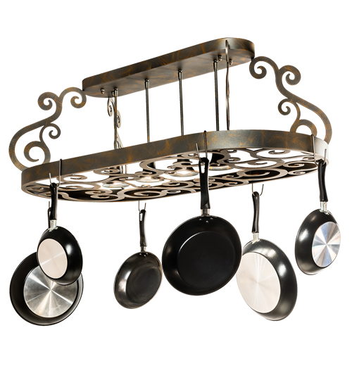 48" Long Neo 4 Light Pot Rack | 202031