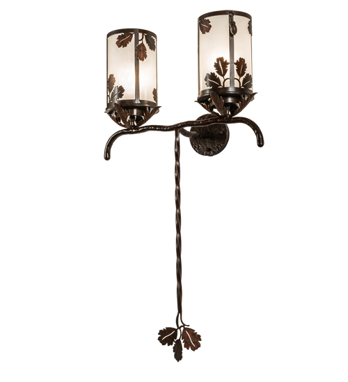20" Wide Blue Oak 2 Light Wall Sconce | 213253