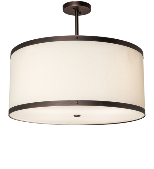 28" Wide Cilindro Eggshell Textrene Pendant | 230681