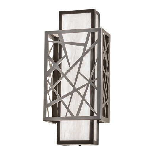 8" Wide Quadrato Rich Umador Wall Sconce | 244697
